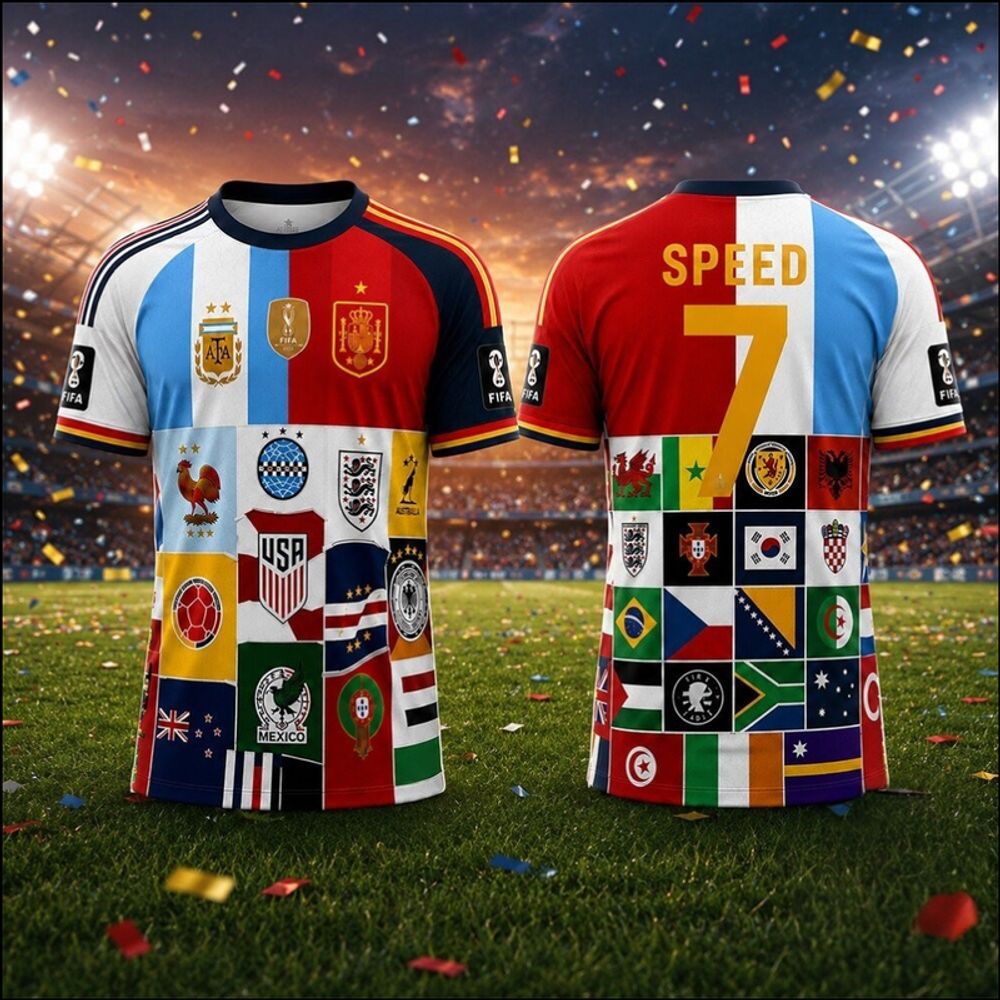 IShowSpeed All Countries 2026 World Cup Final Limited Edition Jersey - Best Gift for Fans