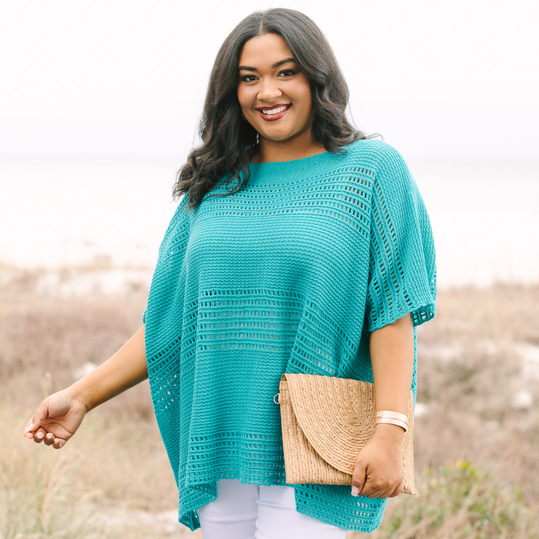 It's The Standard Sweater, Teal 7 It's The Standard Sweater, Teal - Image 7