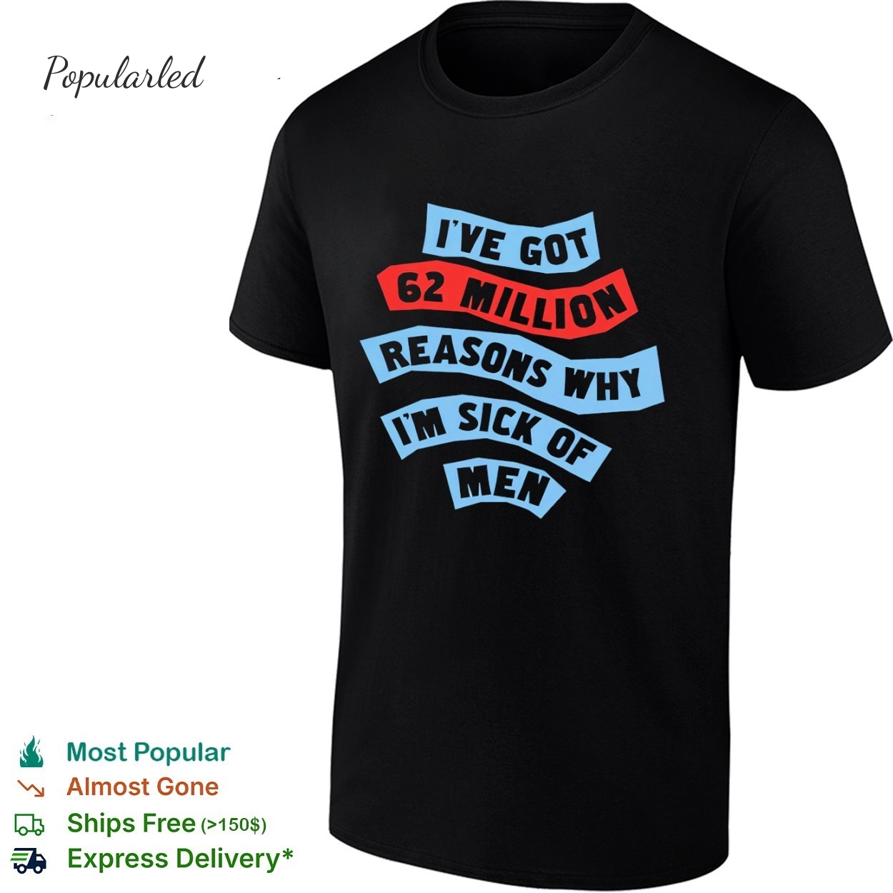 Ive got 62 million reasons why Im sick of men shirt