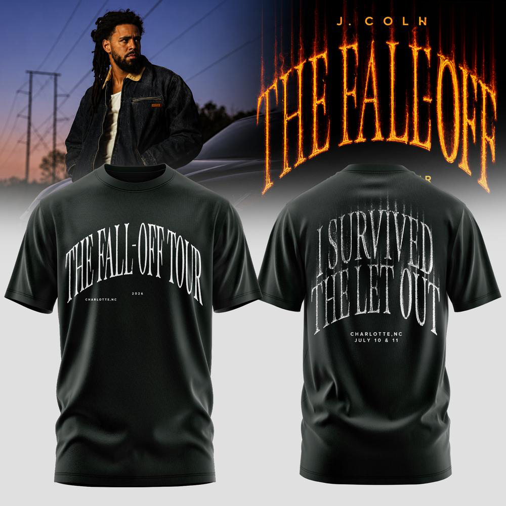 J Cole Black The Fall Off Album T Shirt