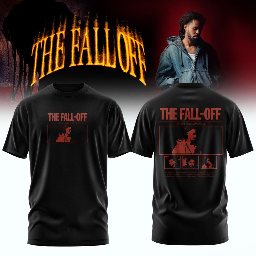 J Cole Black The Fall Off Concert T Shirt