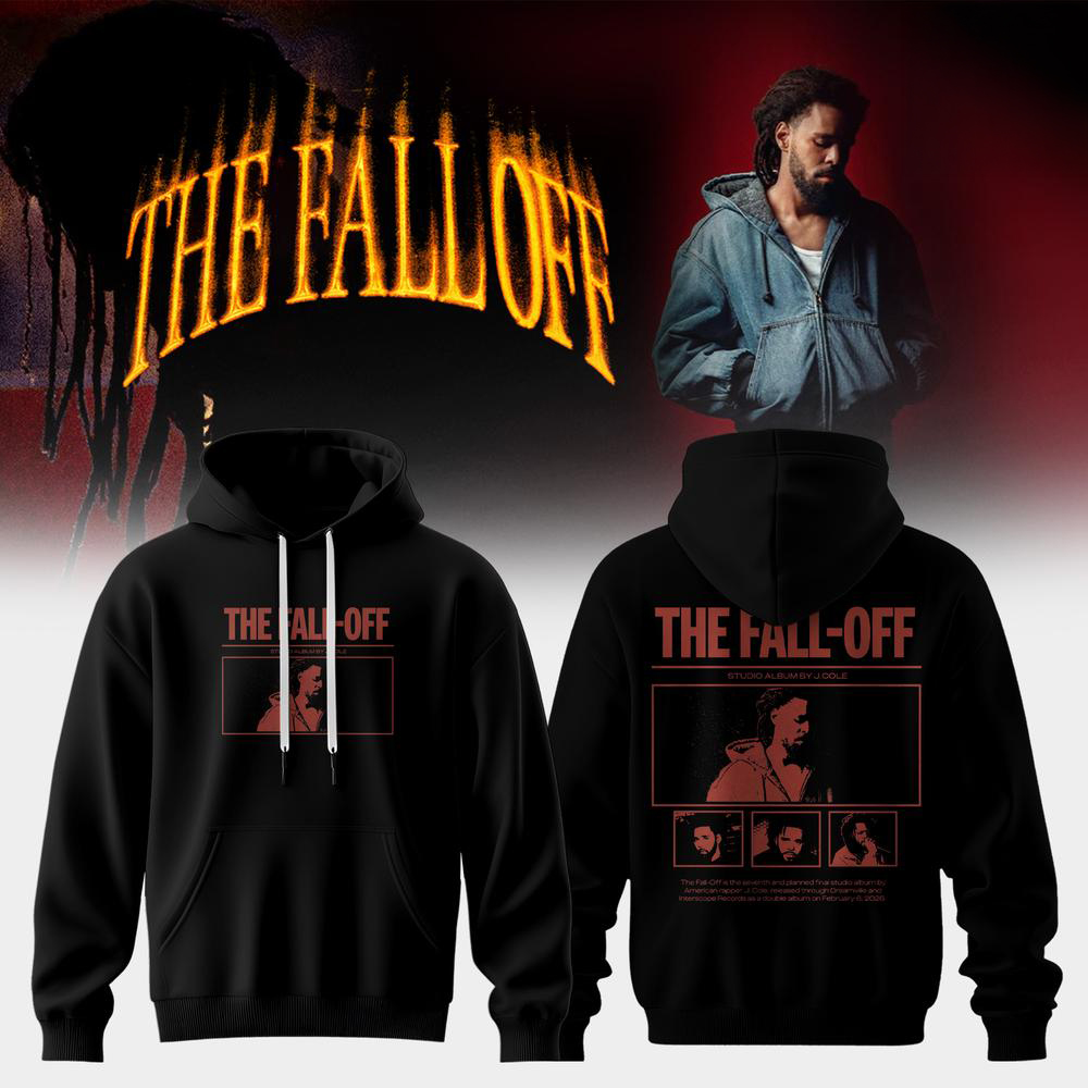 J Cole The Fall Off Black Concert Hoodie 2026