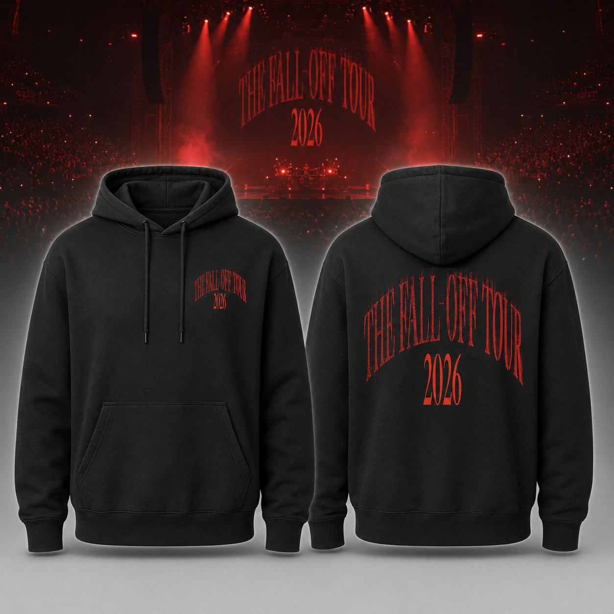 J Cole The Fall Off Dark Green Two Sided Hoodie