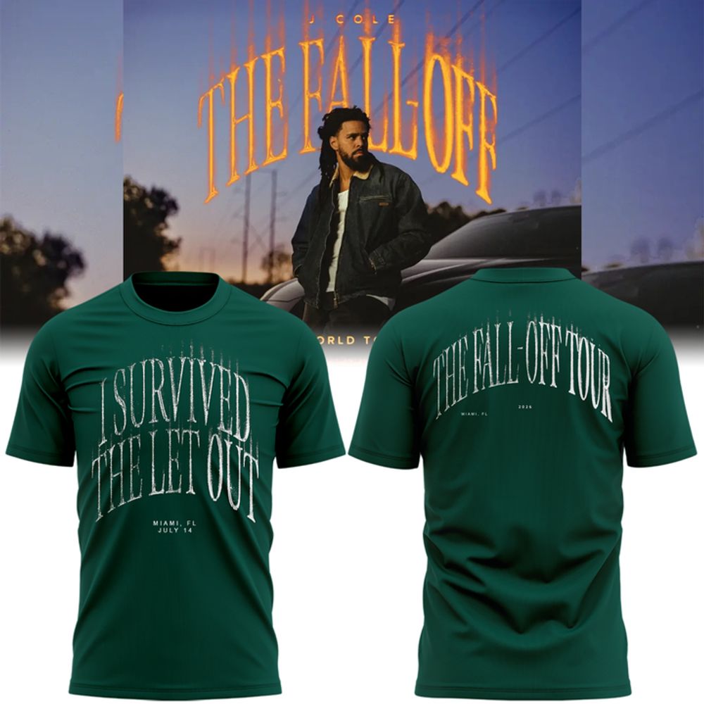 J. Cole The Fall Off Tour 2026 Miami Florida Limited Edition Shirt