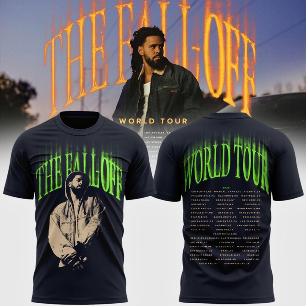 J. Cole The Fall-Off World Tour 2026 Limited Edition Shirt