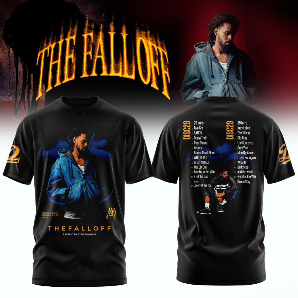 J Cole The FallOff World Tour 2026 TShirt