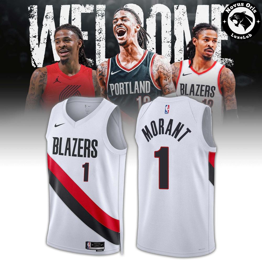 Ja Morant #1 Portland Trail Blazers Association Edition Basketball Jersey 1 - Unicasport Ja Morant #1 Portland Trail Blazers Association Edition Basketball Jersey