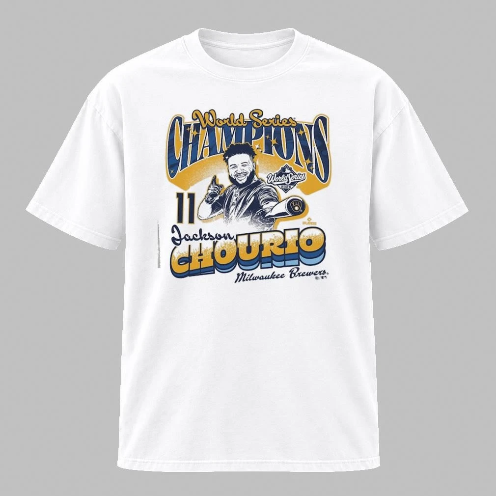 Jackson Chourio Milwaukee Brewers 47 2026 World Series Champions Shirt