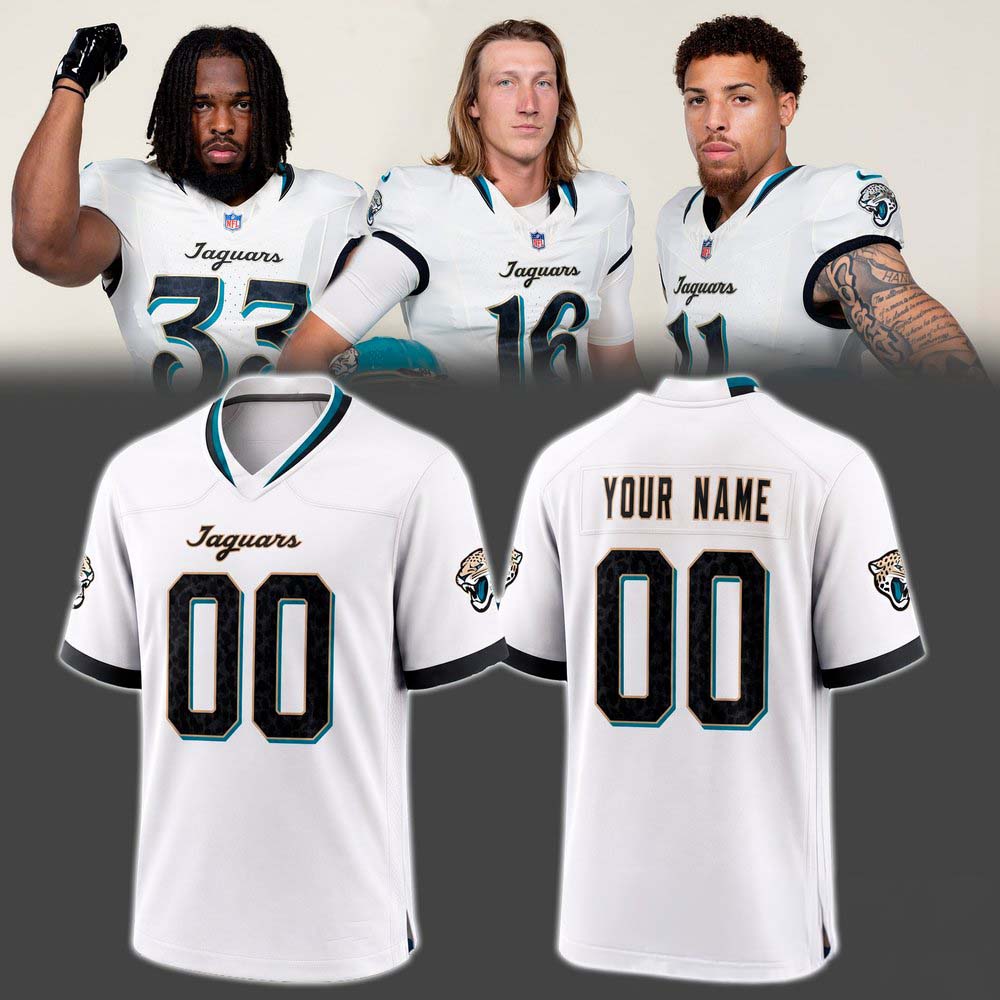 Jacksonville Jaguars Welcome To The Bold City Rivalries 2026 Custom Football Jersey 1 - Unicasport Jacksonville Jaguars Welcome To The Bold City Rivalries 2026 Custom Football Jersey