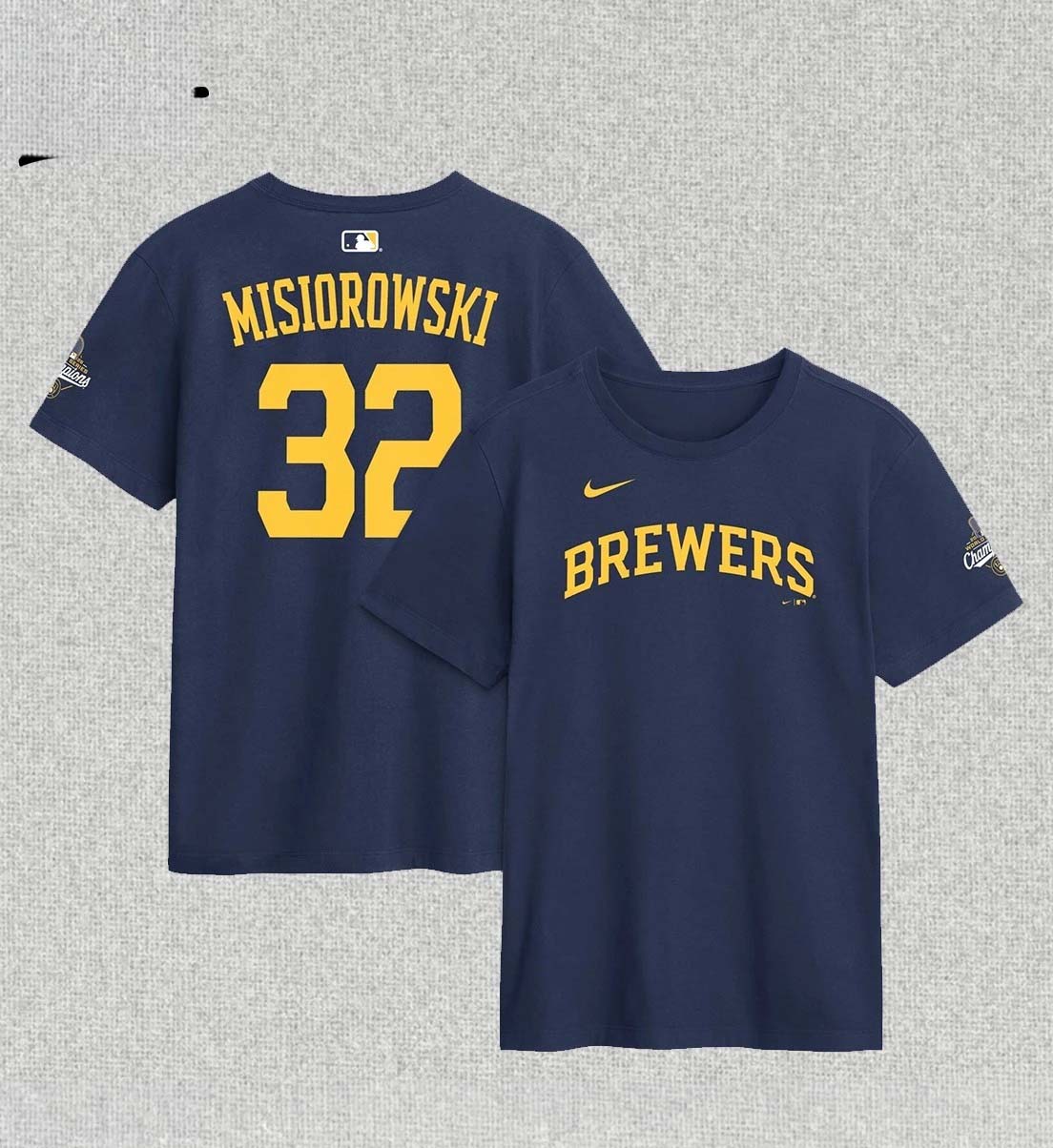 Jacob Misiorowski Brewers 2026 World Series Champions Name Number TShirt