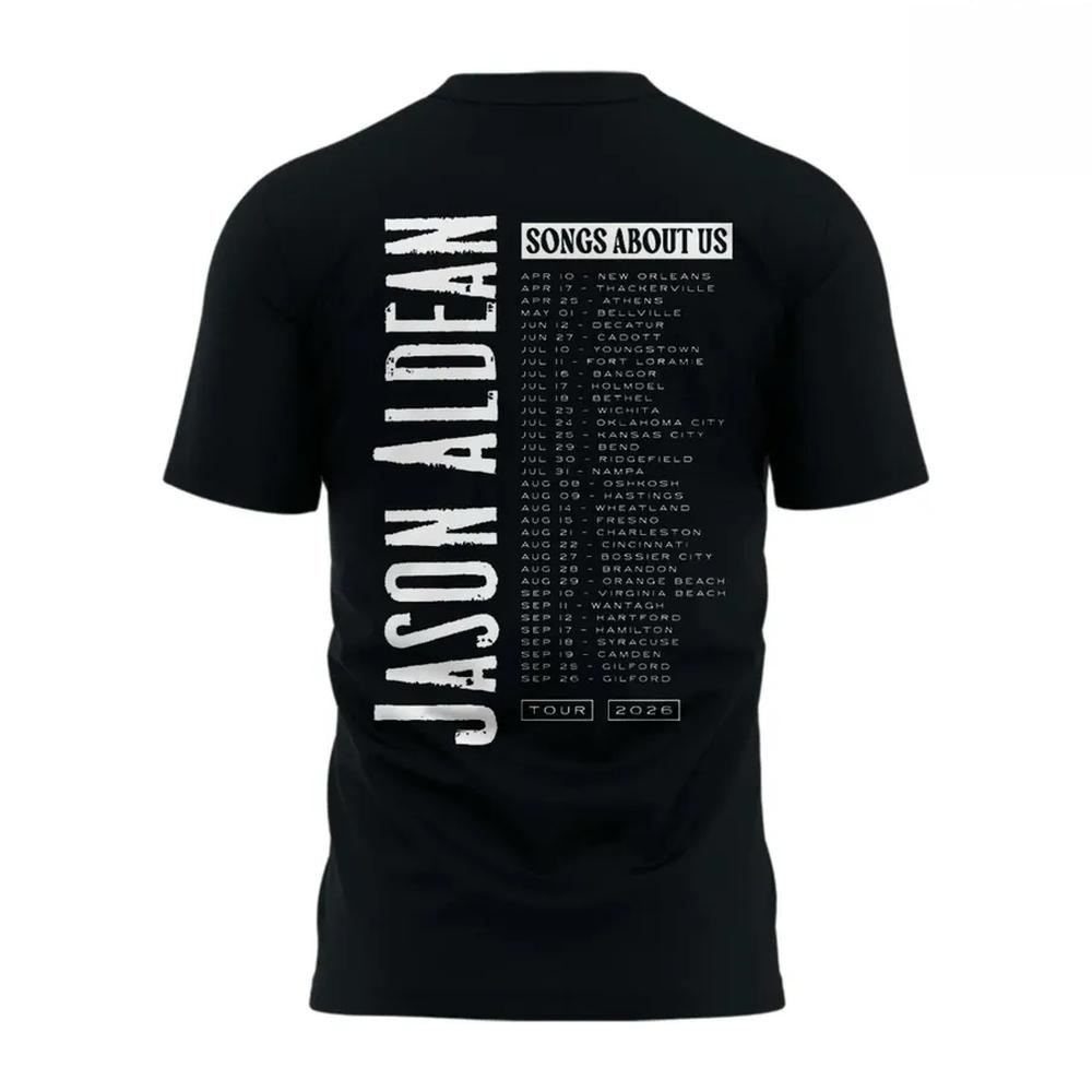 Jason Aldean Songs About Us Tour 2026 TShirt - Image 3