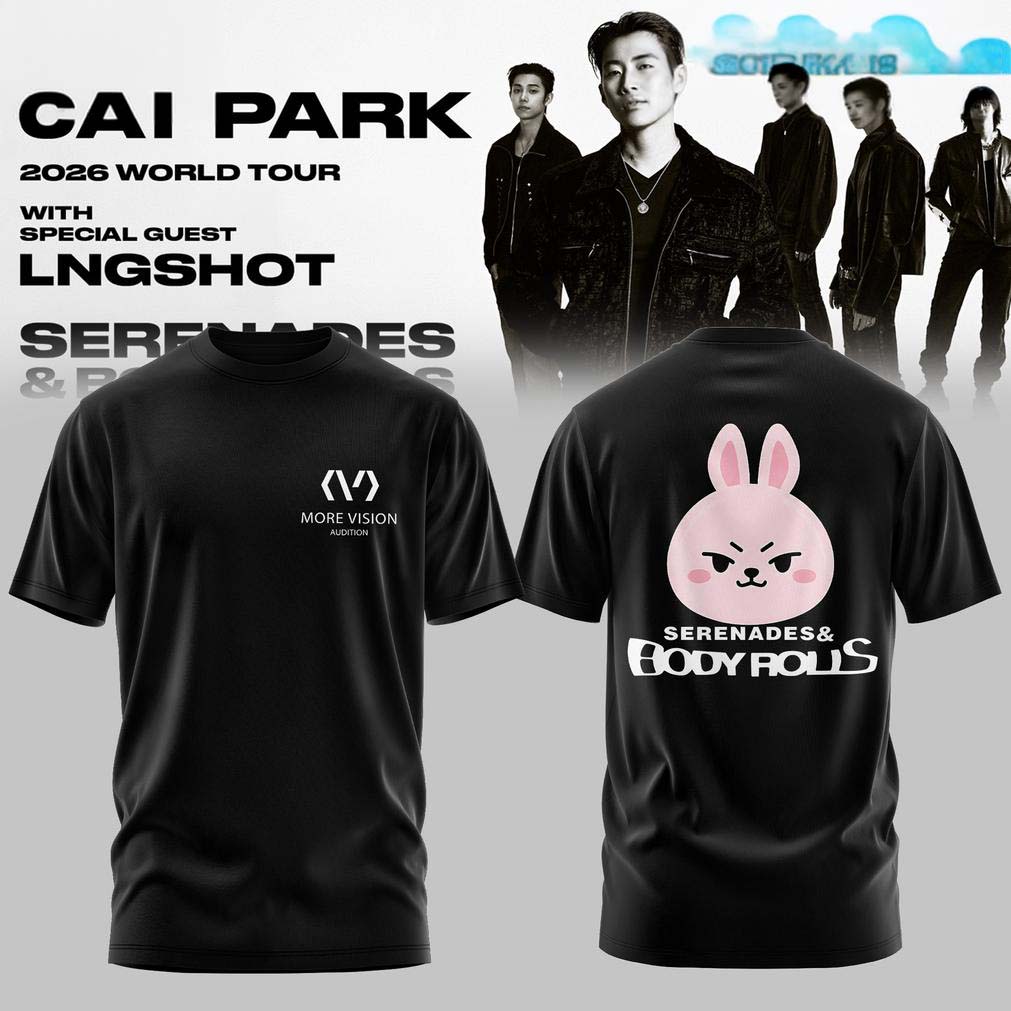 Jay Park World Tour 2026 Serenades Body Rolls Black Edition Tee