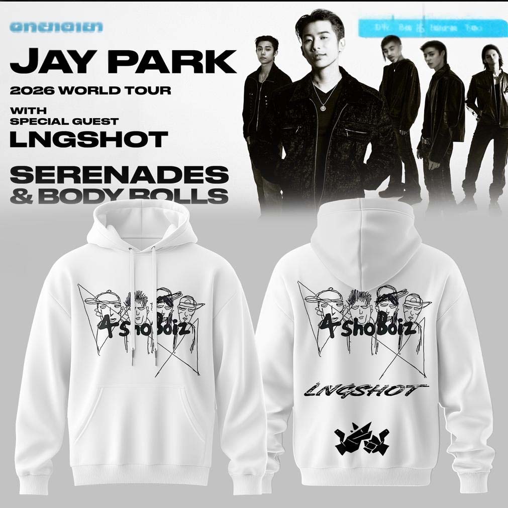 Jay Park Serenades Body Rolls White Hoodie