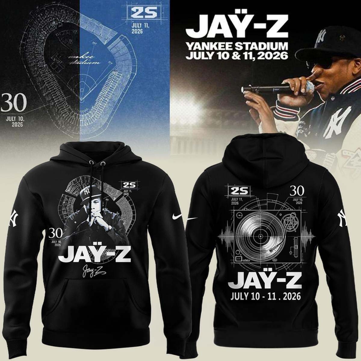 Jay-Z Reasonable Doubt & The Blueprint Concert Hoodie - Best Gift for Fans