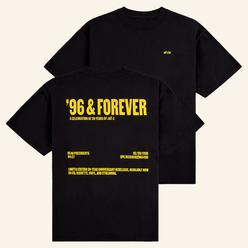 JayZ30 Merch 2026 96 And ForeverTShirtJayZ 30th Anniversary Shirt Gift For Rap Lovers