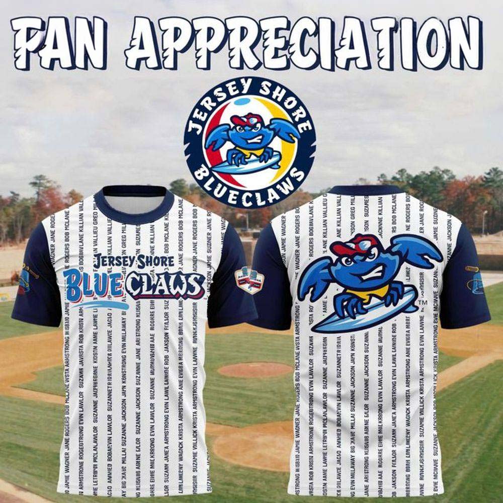 Limited Edition Fan Appreciation 2026 Shirt - Jersey Shore BlueClaws