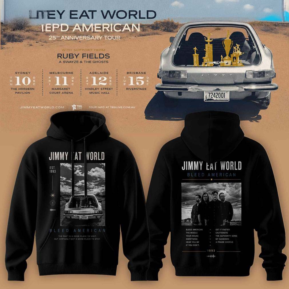 Jimmy Eat World Black Bleed American Anniversary Hoodie