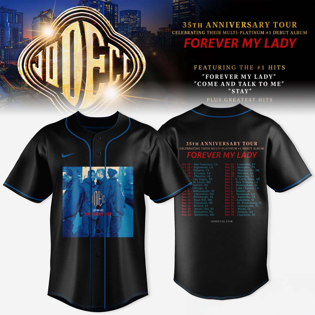 Jodeci Forever My Lady 35th Anniversary Tour Graphic Baseball Jersey 1 - Unicasport Jodeci Forever My Lady 35th Anniversary Tour Graphic Baseball Jersey