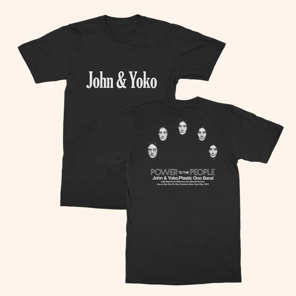 John Lennon Merch John And Yoko Power To The People T-Shirt Cool Gifts For Music Lovers
