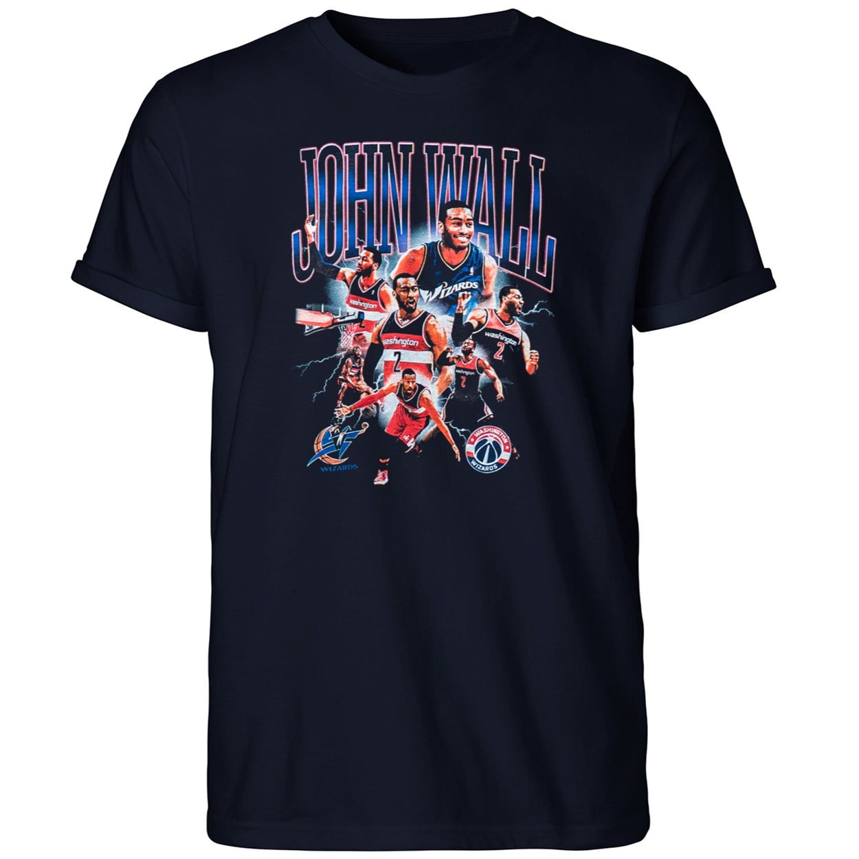 John Wall Washington Wizards Retro Basketball Shirt Vintage Graphic Tee 2026 Sports Fan Apparel Gift for Men Women Youth Kids Navy Red White