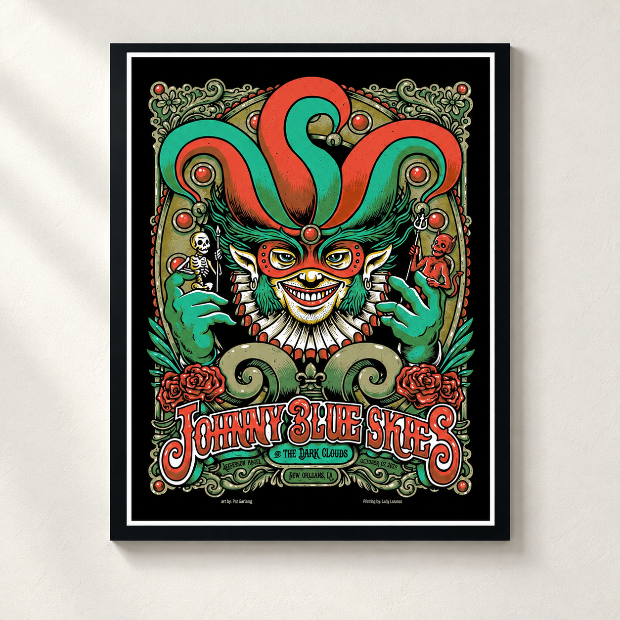 Johnny Blue Skies New Orleans LA Event Poster 2026 Oct 27 Live At Lakefront Arena Decor Poster Canvas