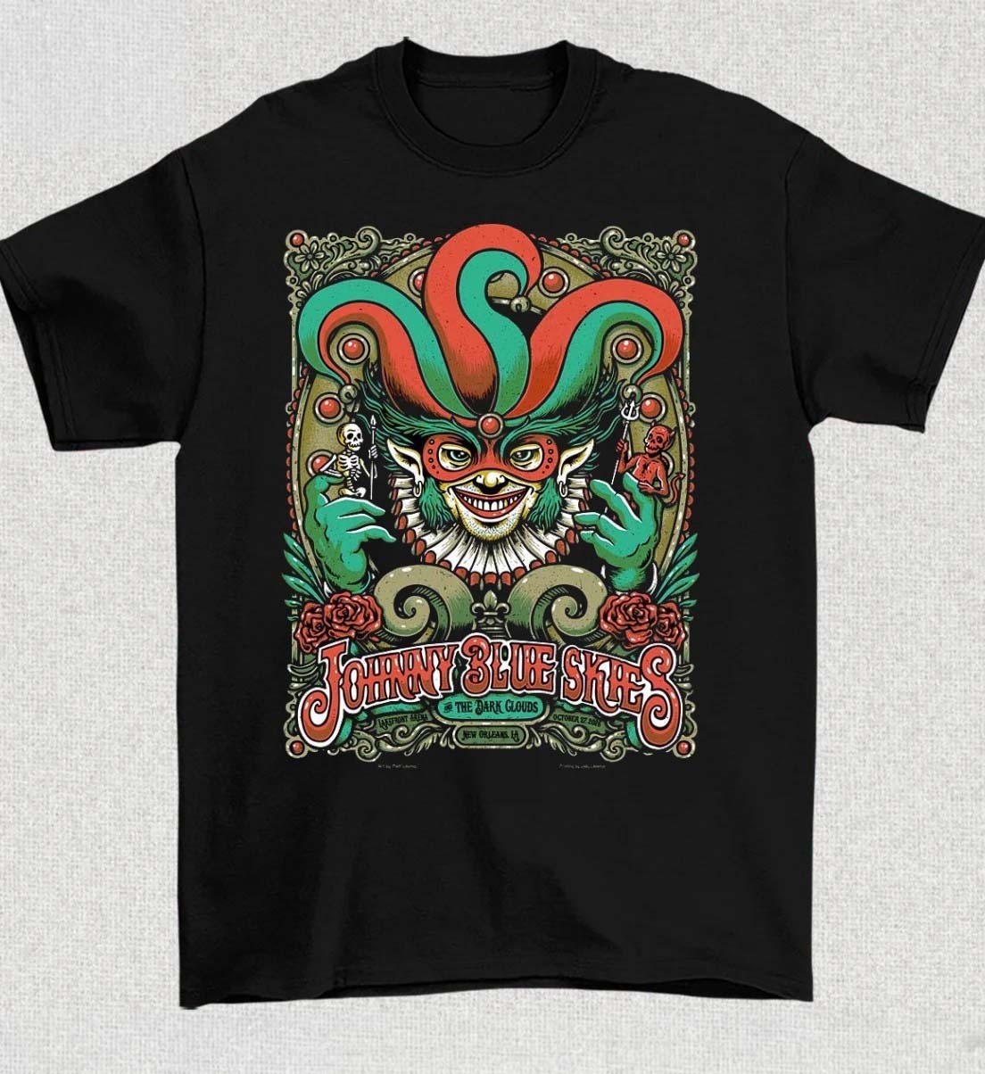 Johnny Blue Skies New Orleans LA Event Poster 2026 Oct 27 Live At Lakefront Arena Shirt
