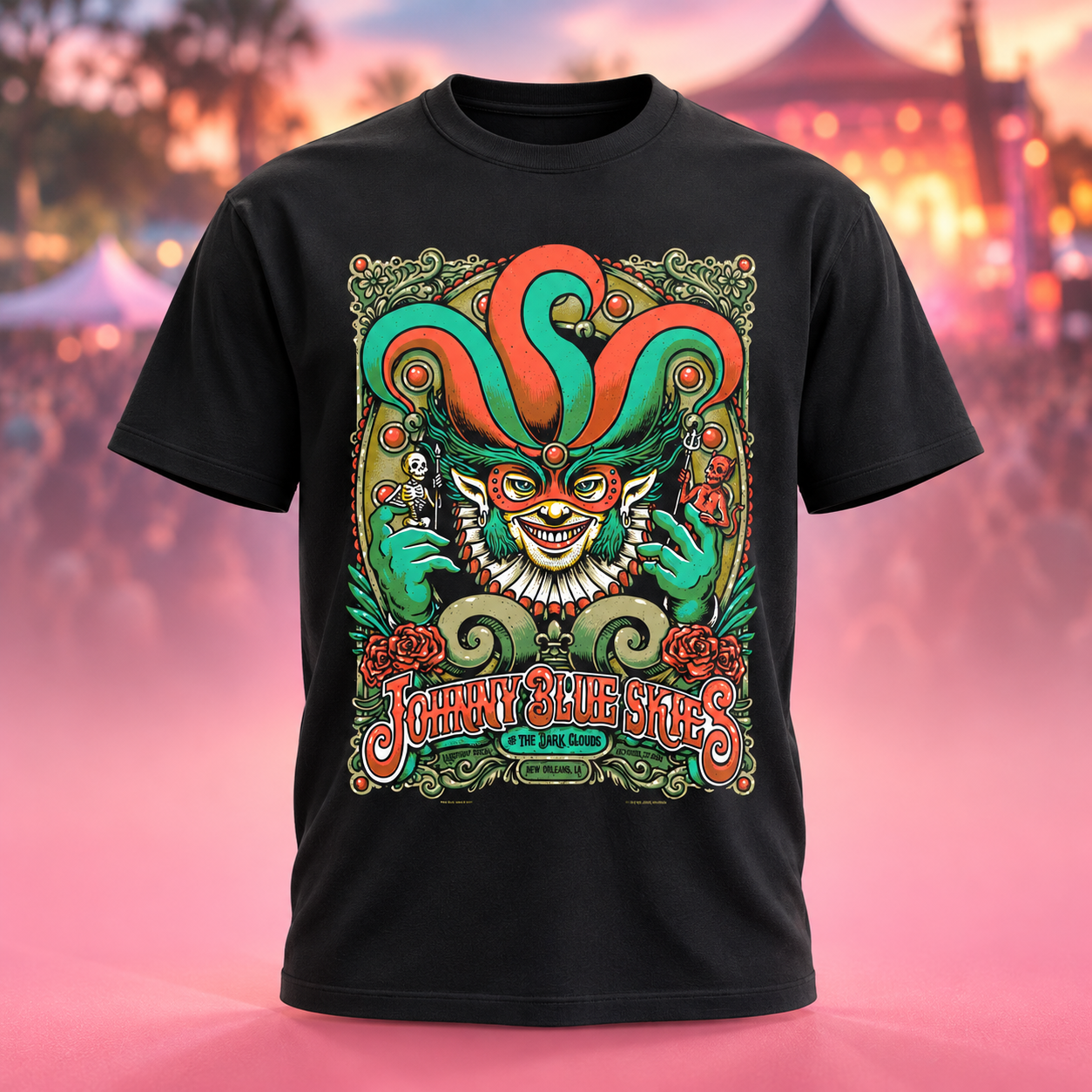 Johnny Blue Skies New Orleans LA Event Poster 2026 Oct 27 Live At Lakefront Arena TShirt