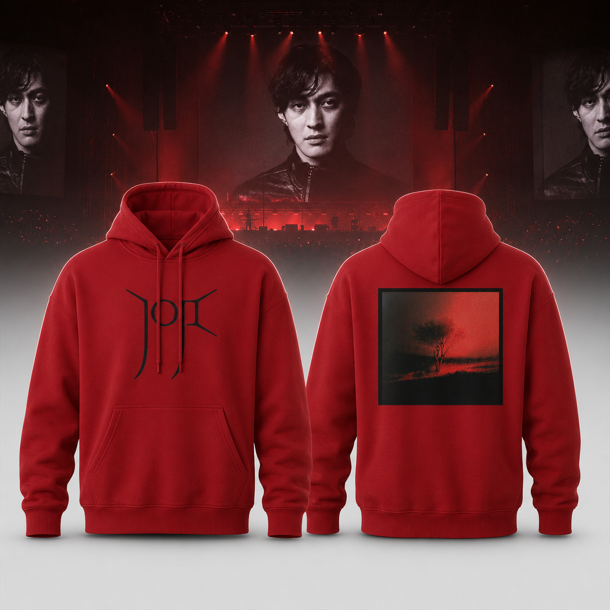Joji Solaris Tour 2026 Red Hoodie