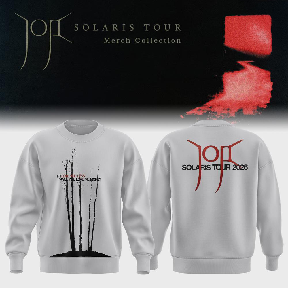 Joji Solaris Tour Gray Demons Pinstripe Sweatshirt