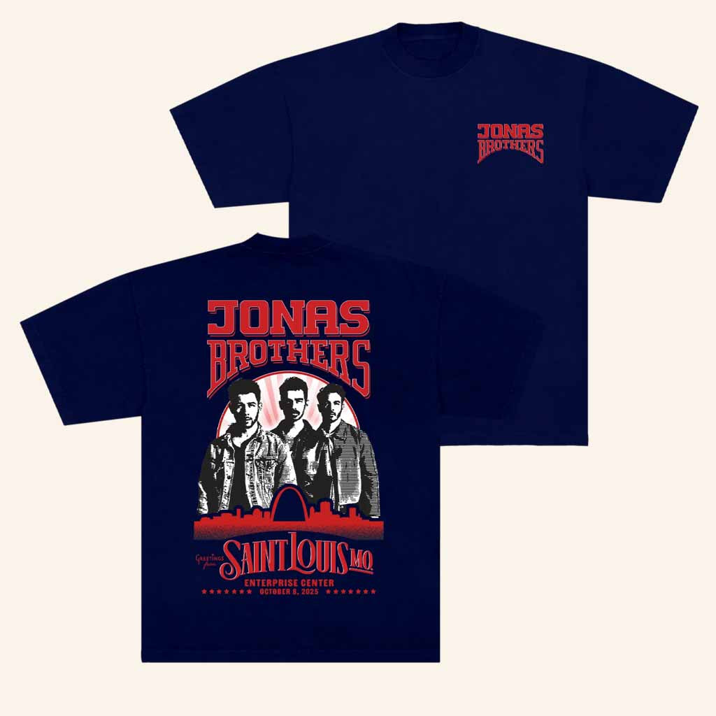Jonas Brothers Merch Greetings From Your Hometown Saint Louis Mo T-Shirt Gifts For Fans