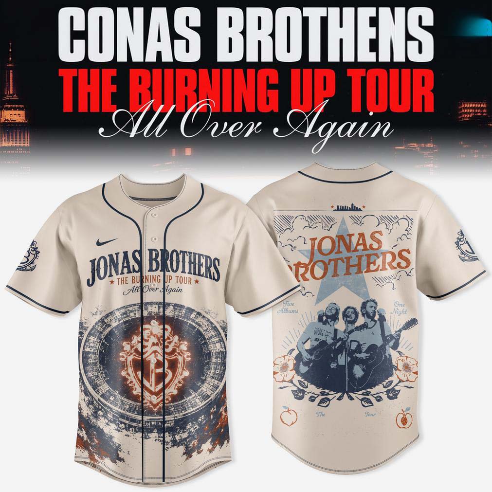 Jonas Brothers Burning Up Tour Baseball Jersey