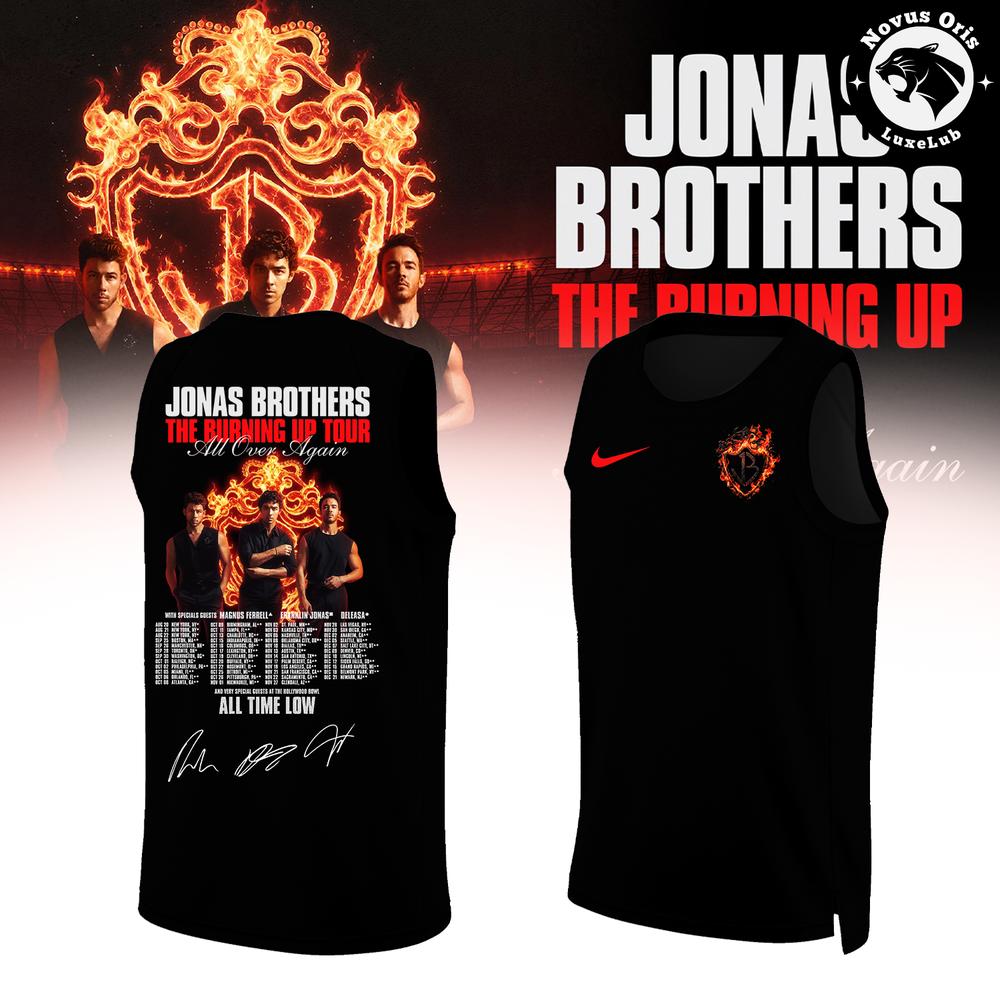 Jonas Brothers The Burning Up Tour All Over Again 2026 Basketball Jersey