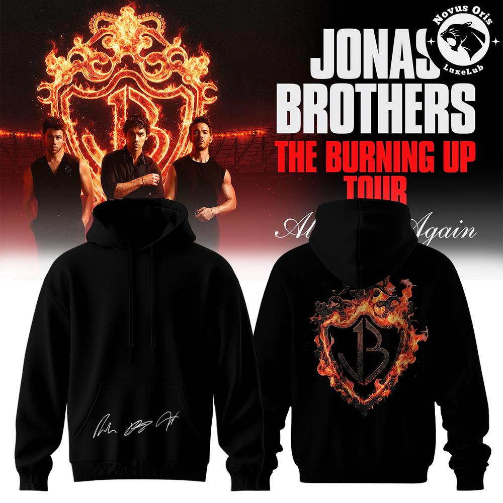 Jonas Brothers The Burning Up Tour All Over Again 2026 Hoodie 1 - Unicasport Jonas Brothers The Burning Up Tour All Over Again 2026 Hoodie