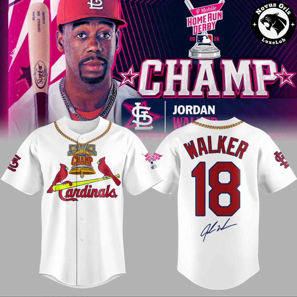 Jordan Walker First Cardinals Home Run Derby Champion 2026 Baseball Jersey 1 - Unicasport Jordan Walker First Cardinals Home Run Derby Champion 2026 Baseball Jersey