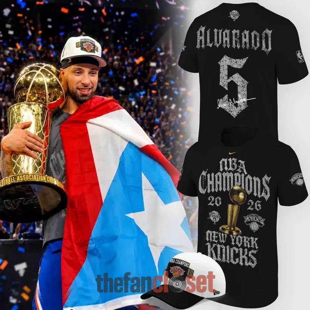 Jose Alvarado 2026 NBA Champions Black Shirt