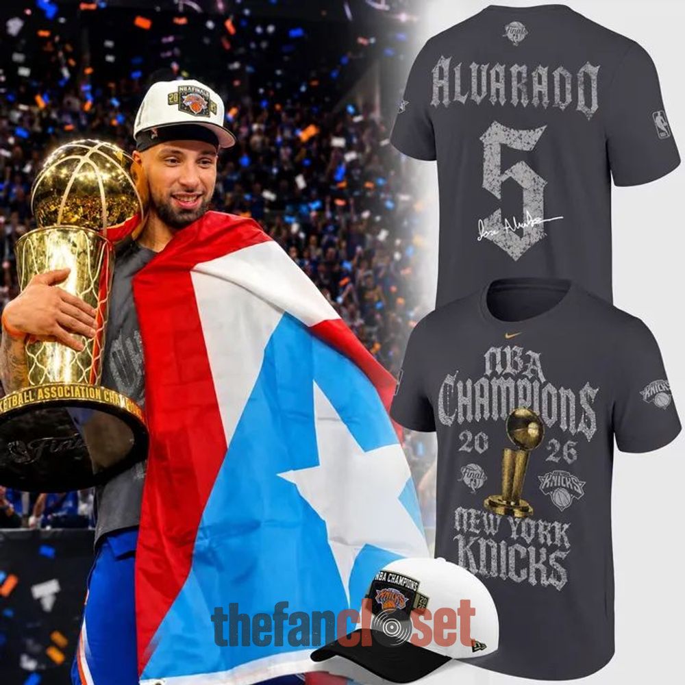 Gray Jose Alvarado NBA Champions 2026 Shirt