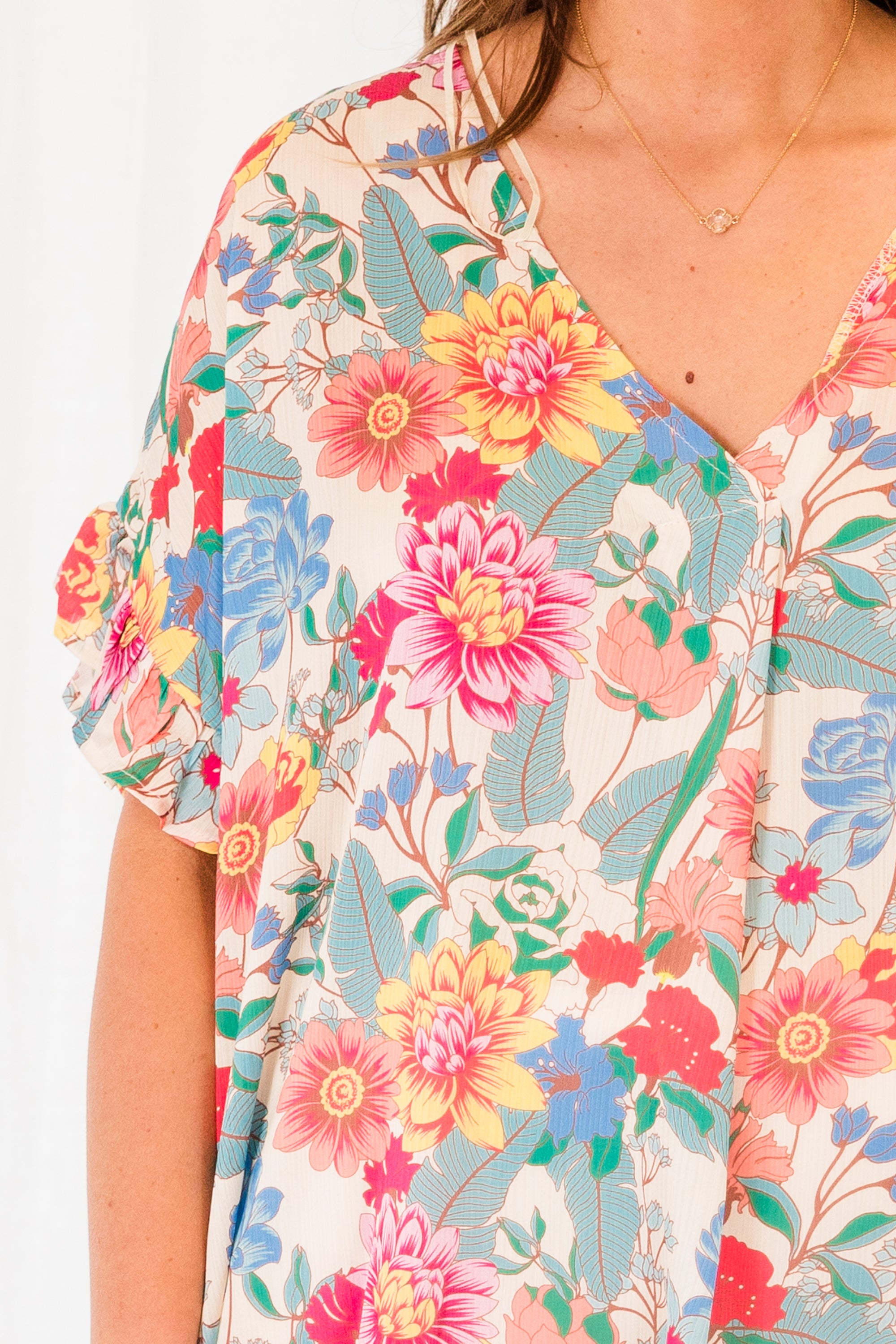 Just One More Day Top, Cream Mix 4 Just One More Day Top, Cream Mix - Image 4