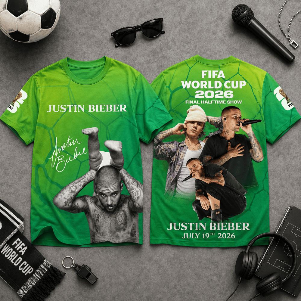 Justin Bieber 2026 World Cup Halftime Show Special T-Shirt
