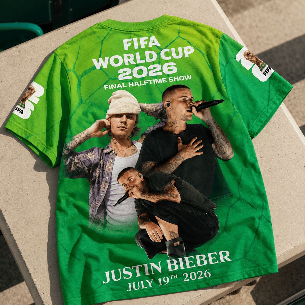 Justin Bieber 2026 World Cup Halftime Show Special T-Shirt - Image 3