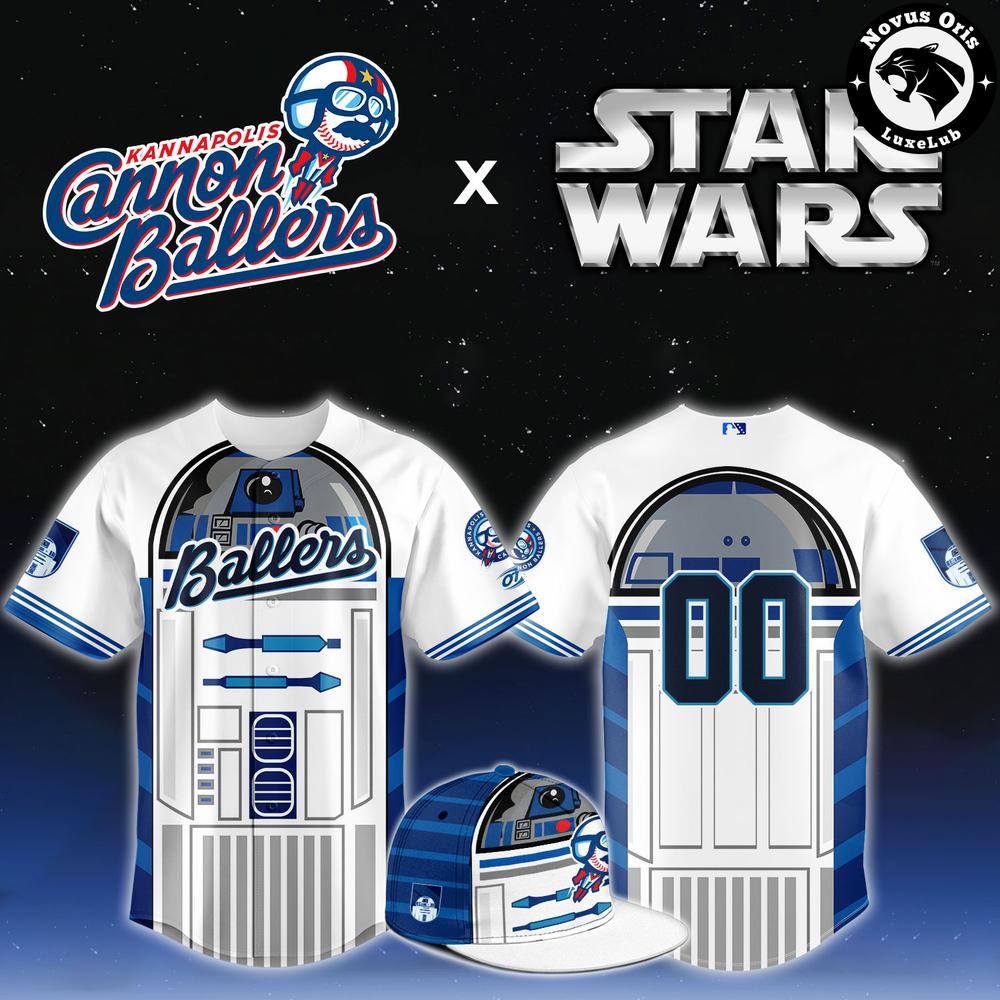 Kannapolis Cannon Ballers Star Wars Night Grogu Baby Yoda Mandalorian Custom Baseball Jersey 1 - Unicasport Kannapolis Cannon Ballers Star Wars Night Grogu Baby Yoda Mandalorian Custom Baseball Jersey