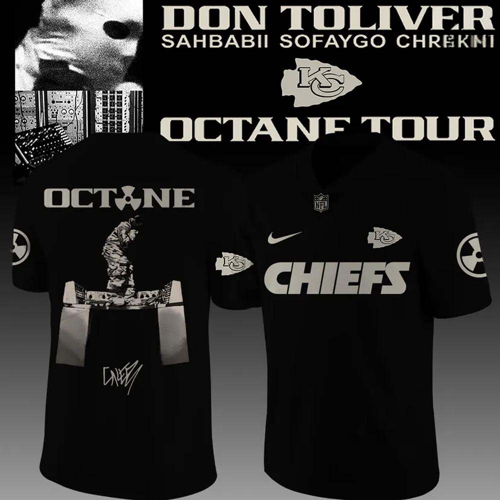 Kansas City Chiefs x Don Toliver Octane Tour Black Artist Graphic Football Jersey