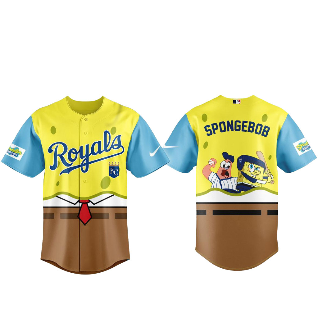 Kansas City Royals SpongeBob Night Baseball Jersey 2026