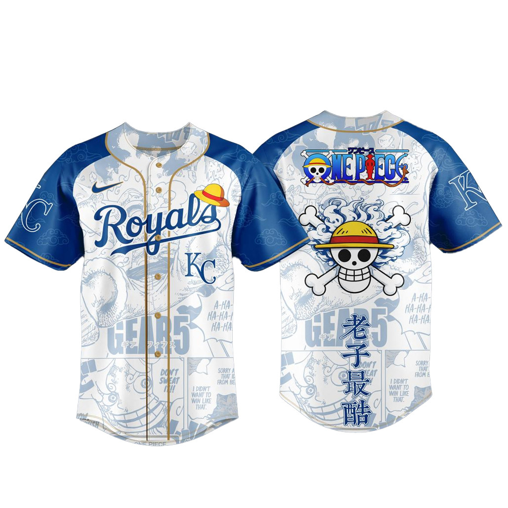 Kansas City Royals x One Piece Night 2026 Baseball Jersey