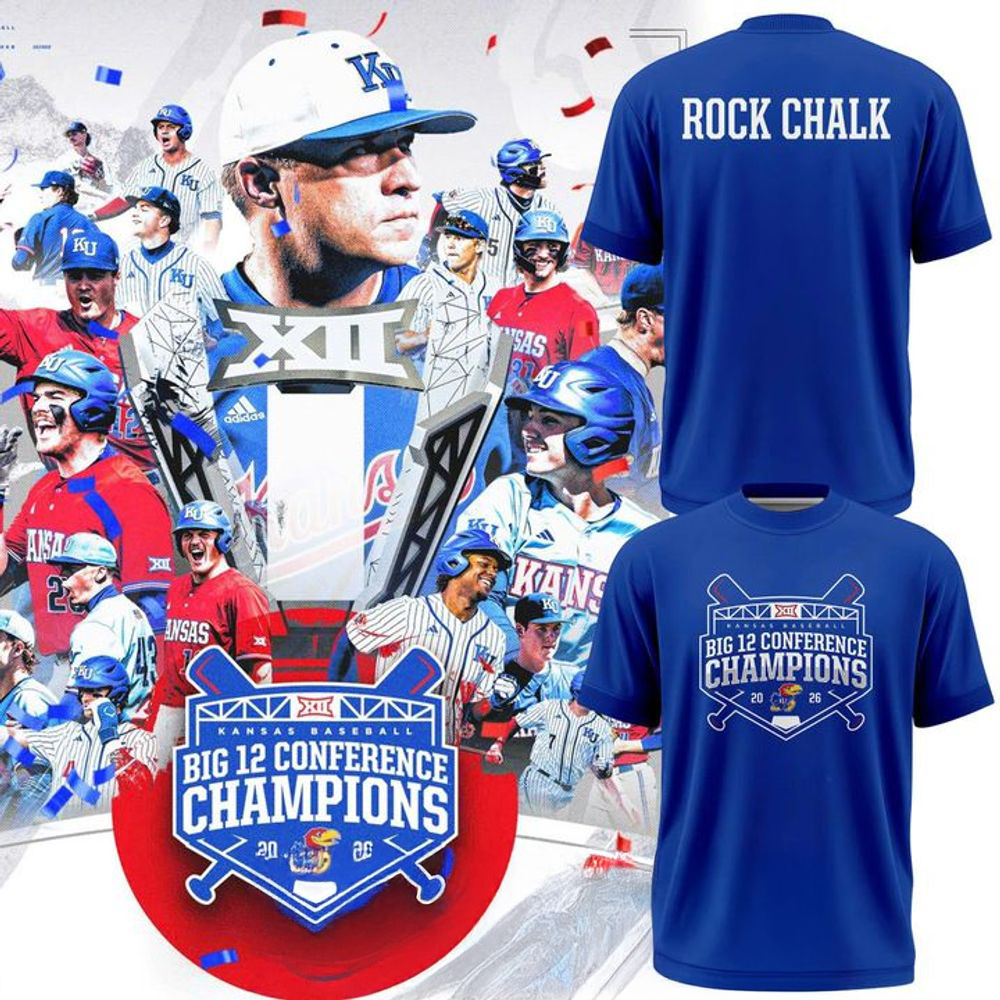 Kansas Jayhawks Baseball 2026 Big 12 Conference Regular Season Champions Shirt