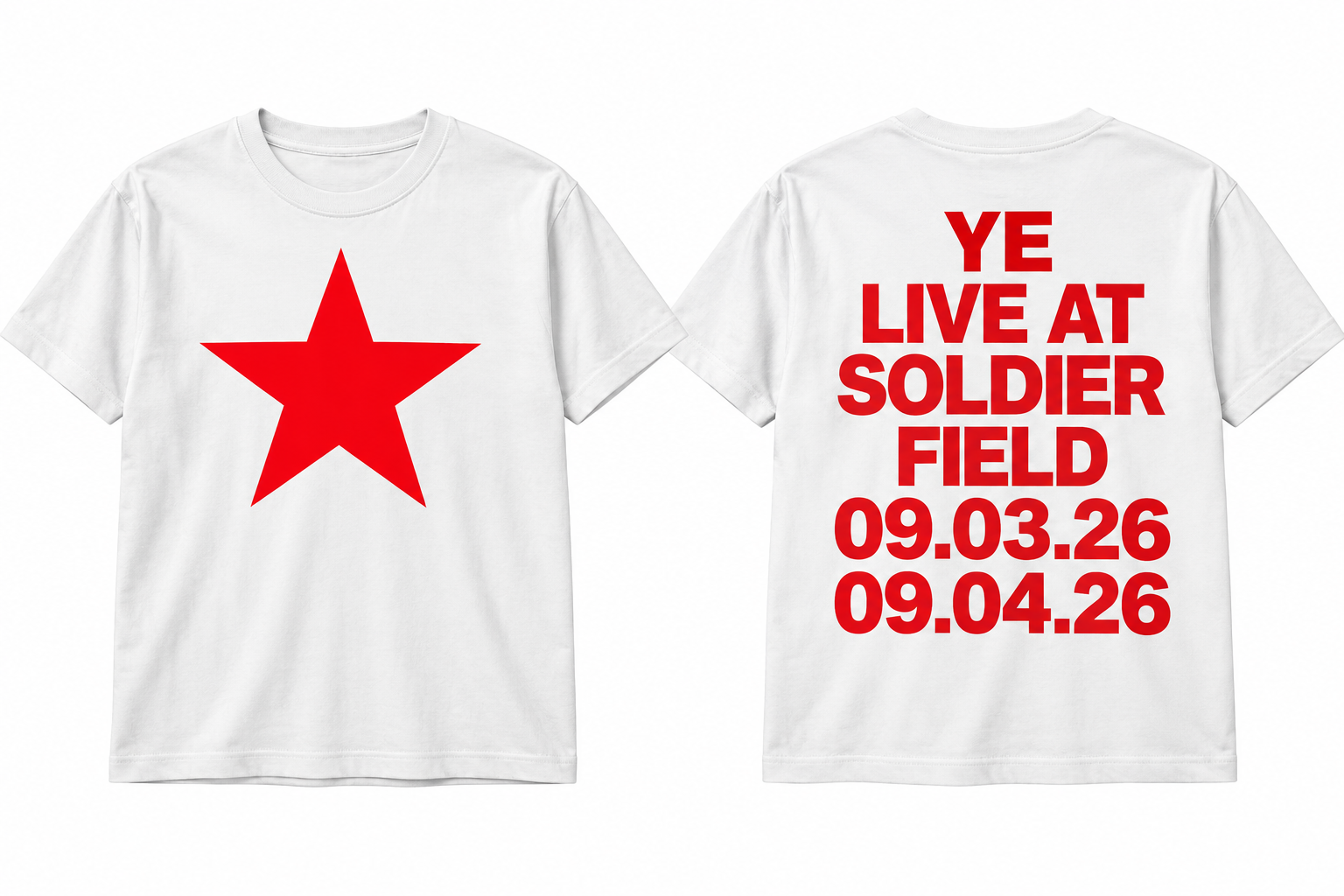 kanye west soldier field chicago sep 03 2026 tour merch t shirt limited 9GbdL - merchtourboutique