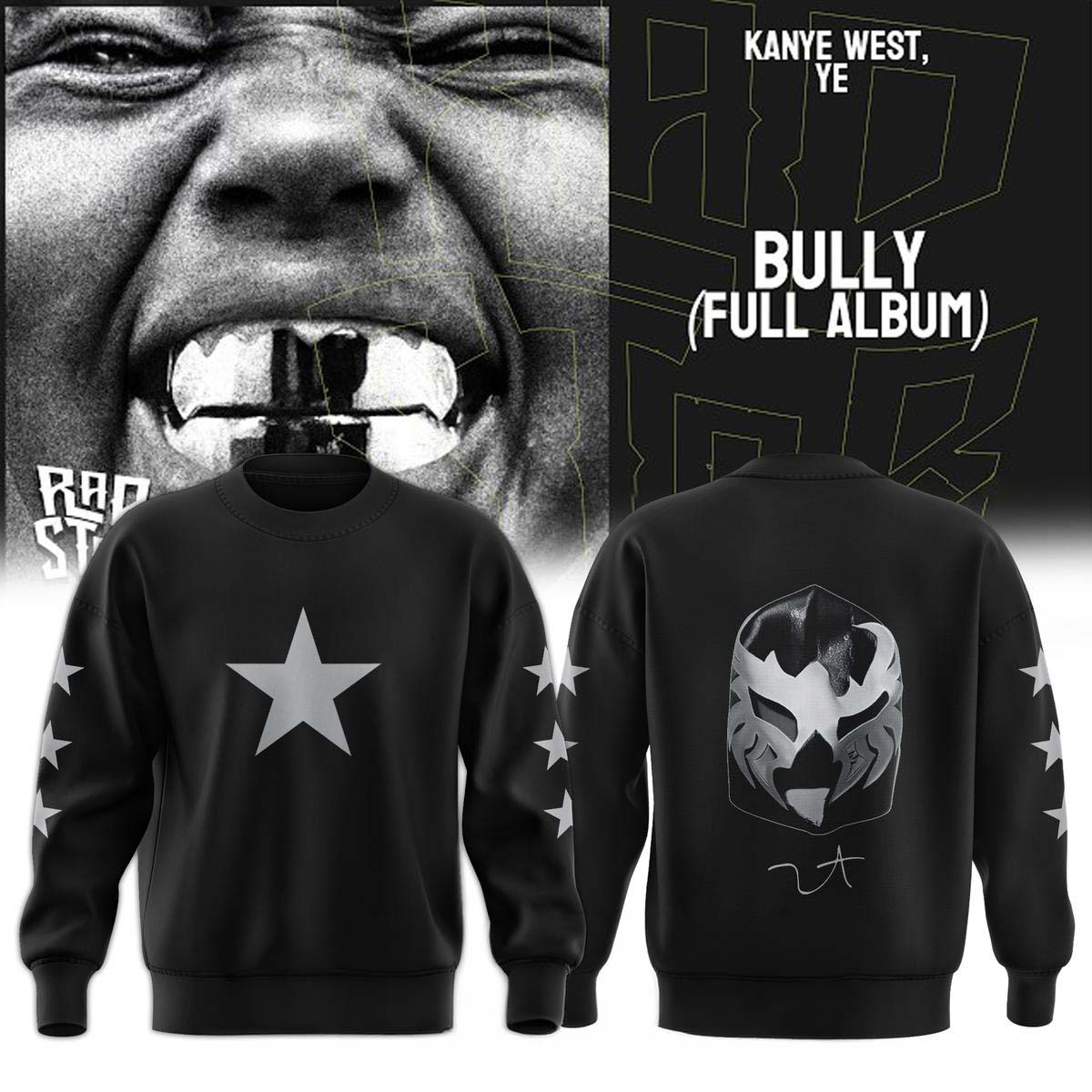Kanye West Ye 2026 Tour Lucha Libre Hoodie - Best Gift for Fans