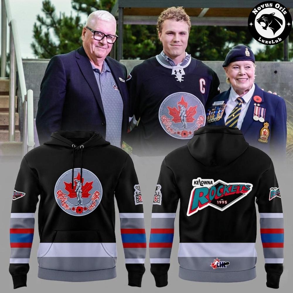Kelowna Rockets Military Appreciation Remembrance Day Hoodie