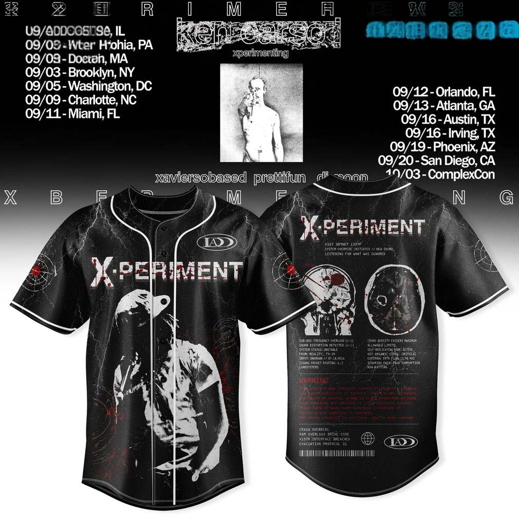 Ken Carson Xperimenting Tour Baseball Jersey