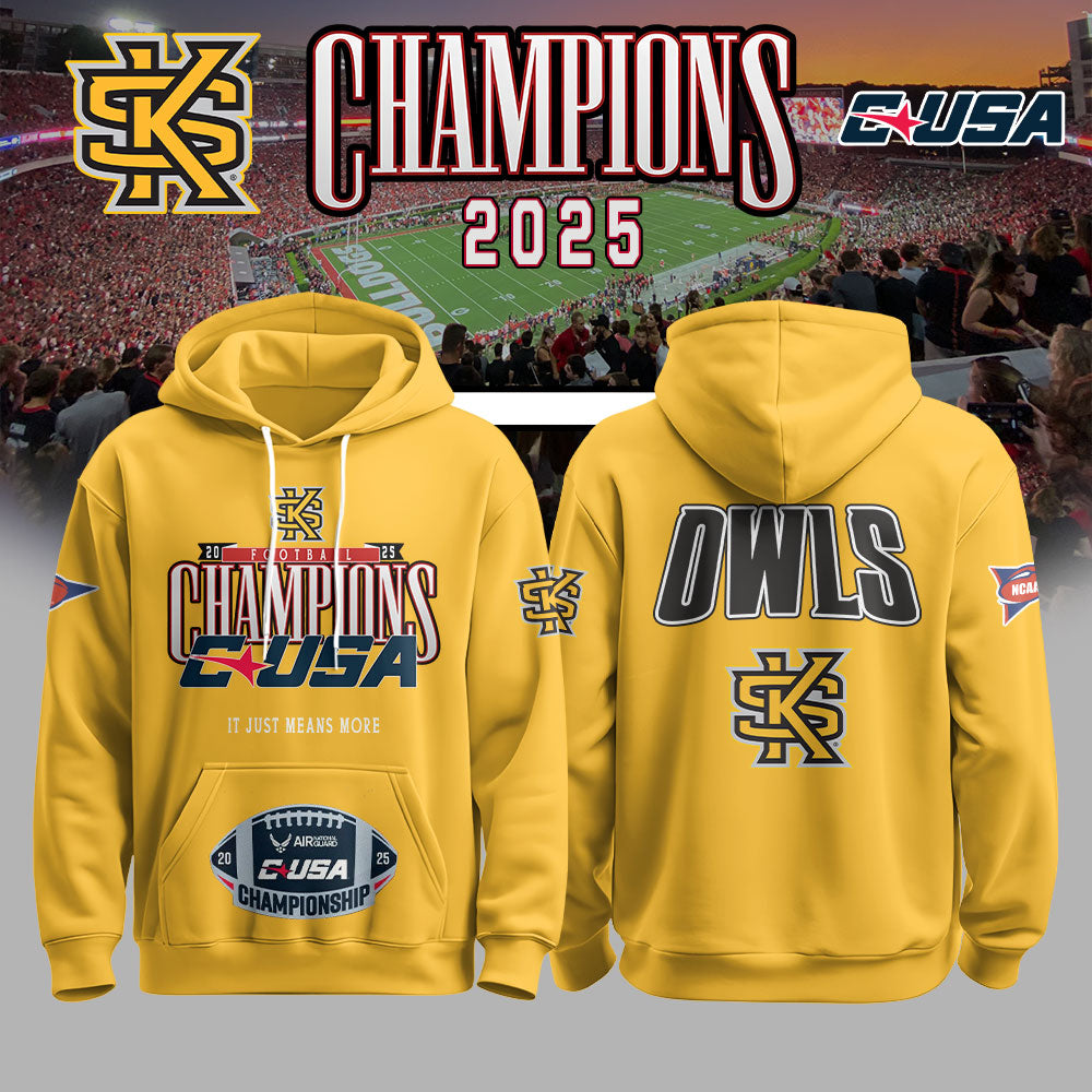 KENNESAW 2026 CUSA Football Conference Champions Hoodie Limited Edition New Version