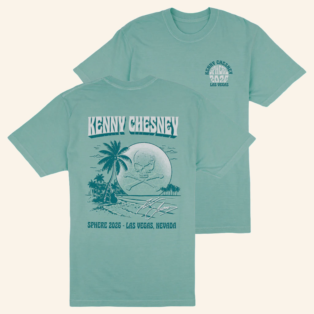 Kenny Chesney Sphere Merch 2026 Sphere And CrossbonesTShirtGift For Country Music Fans